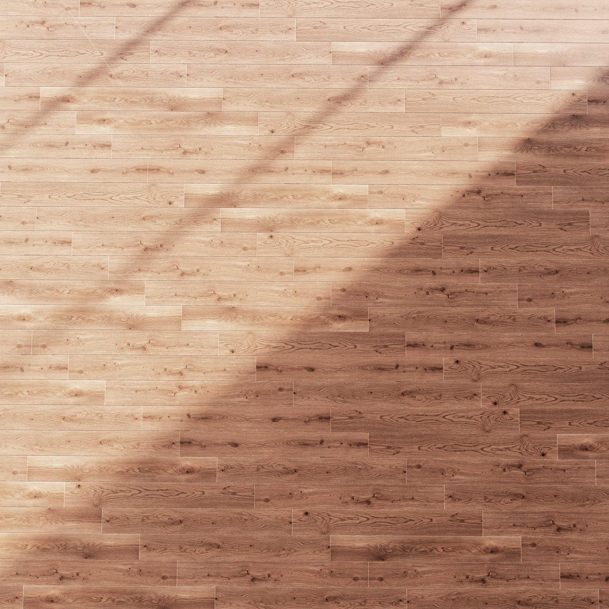 Modern luxury vinyl plank flooring with clean geometric pattern